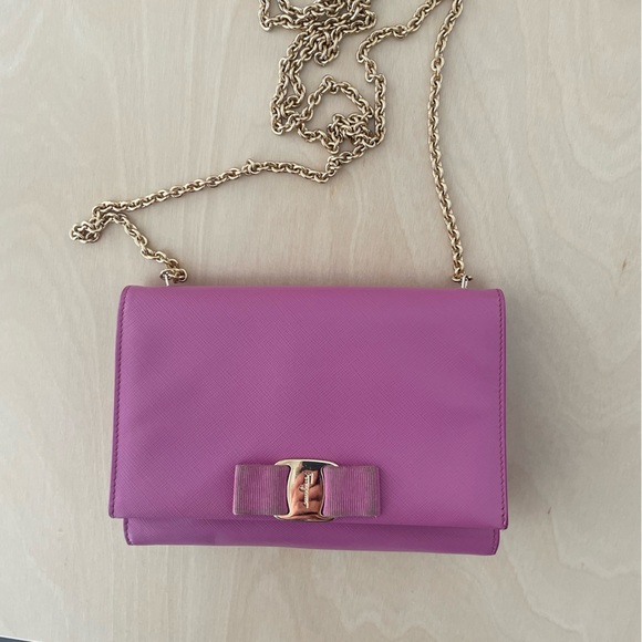 Authentic Salvadore Ferragamo Crossbody Bag - Picture 1 of 4